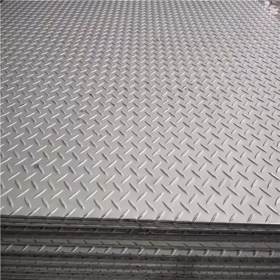 Placa de aço inoxidável Diamond Checker ASTM 304 em estoque