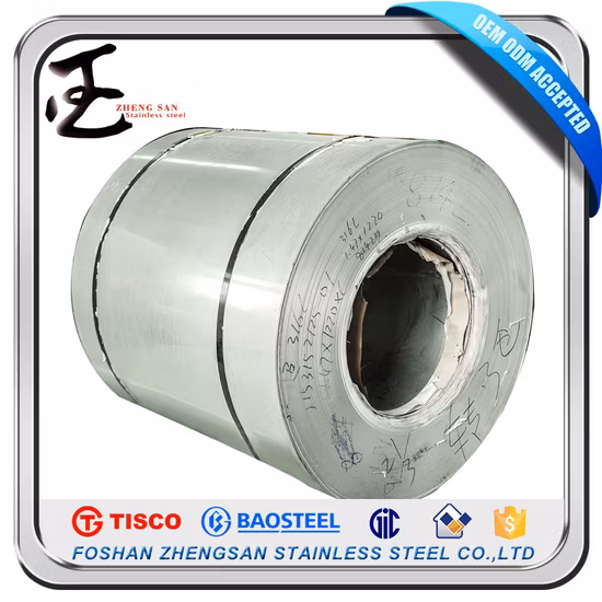 Tira de bobina de aço inoxidável grau 201 304 para pias de utensílios