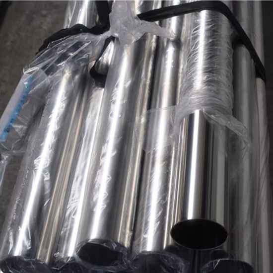 ASTM AISI 201 304 316 316L 430 Decapagem Ba 2b Polonês brilhante laminado a alta temperatura de aço inoxidável sem costura / tubo soldado para materiais de construção